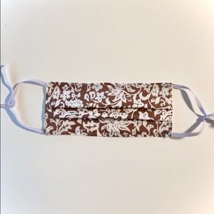 Brown batik acacia adjustable mask